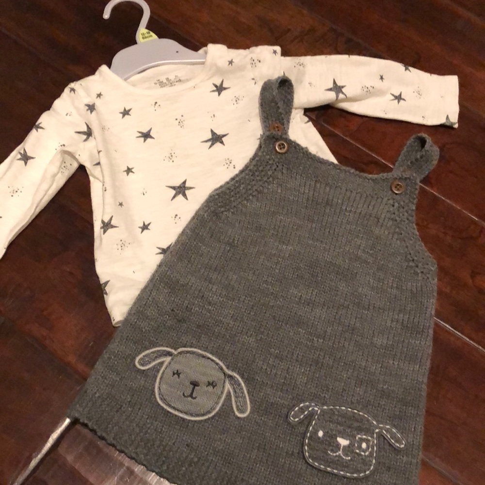 ** 6 for $25 **   18M Charcoal Gray Sweater Dress - Picture 5 of 5